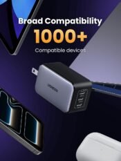 UGREEN 65W GaN 3-Port USB C Fast Charger - Image 7