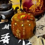 Taoist Nine-Day Wooden Drum Ornament