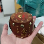 Taoist Nine-Day Wooden Drum Ornament