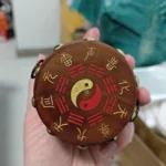 Taoist Nine-Day Wooden Drum Ornament