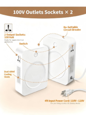 SUNSHUN 2000W 110v to 220v Converter - 图片 4