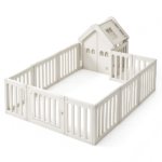 Beiestate Baby Playpen with Play Mat