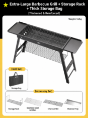 Explorer Folding Outdoor BBQ Grill - Image 3